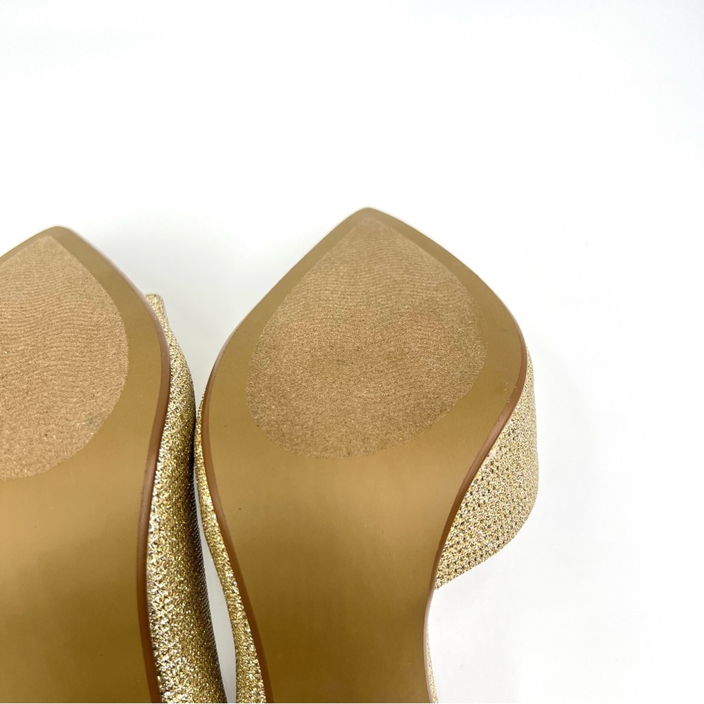 Betsey Johnson Womens Prince Metallic Gold D'Orsay Stiletto Heels Pumps Shoes - Picture 12 of 15